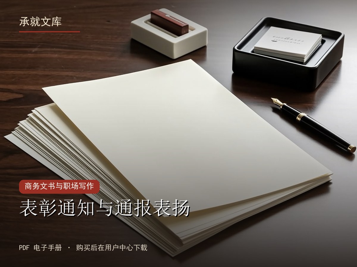 表彰通知与通报表扬
