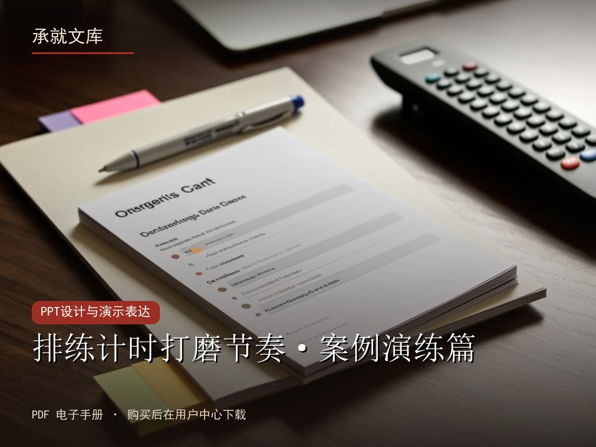 排练计时打磨节奏·案例演练篇