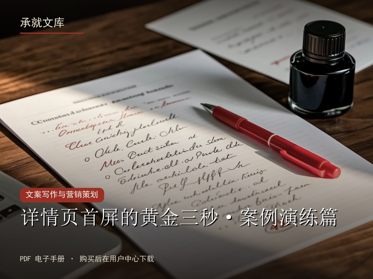 详情页首屏的黄金三秒·案例演练篇