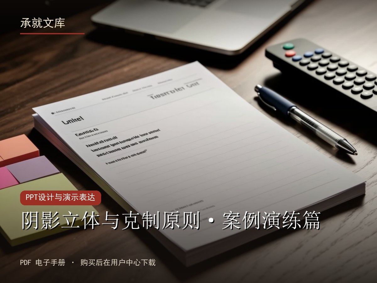 阴影立体与克制原则·案例演练篇