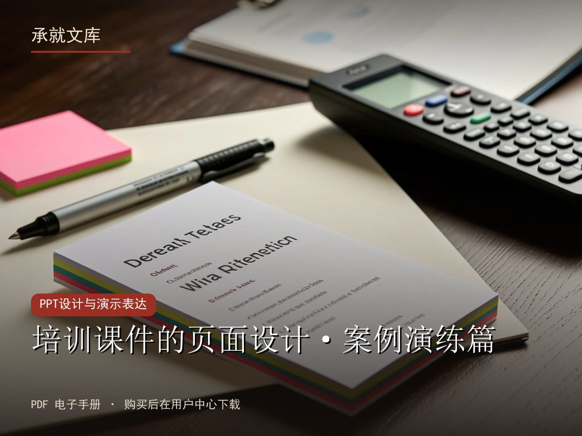 培训课件的页面设计·案例演练篇