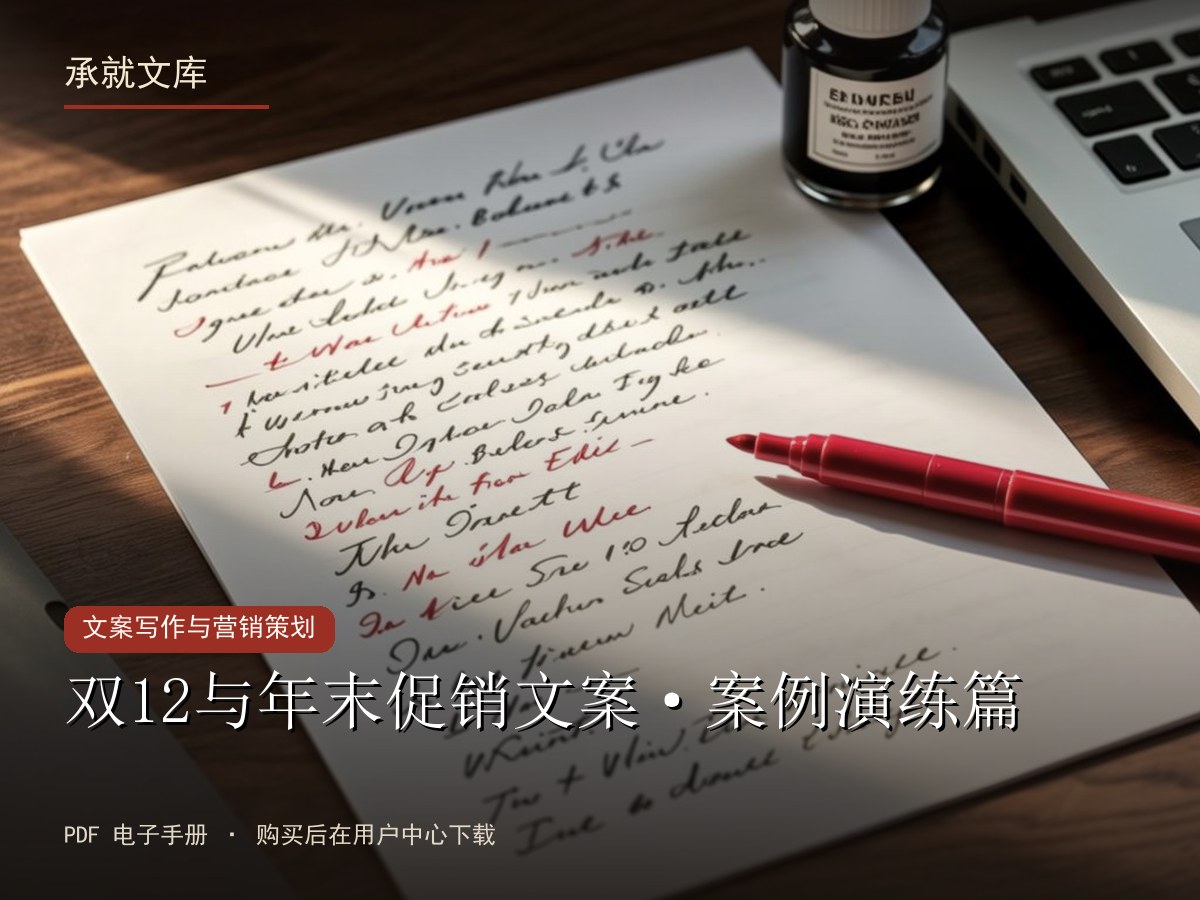 双12与年末促销文案·案例演练篇