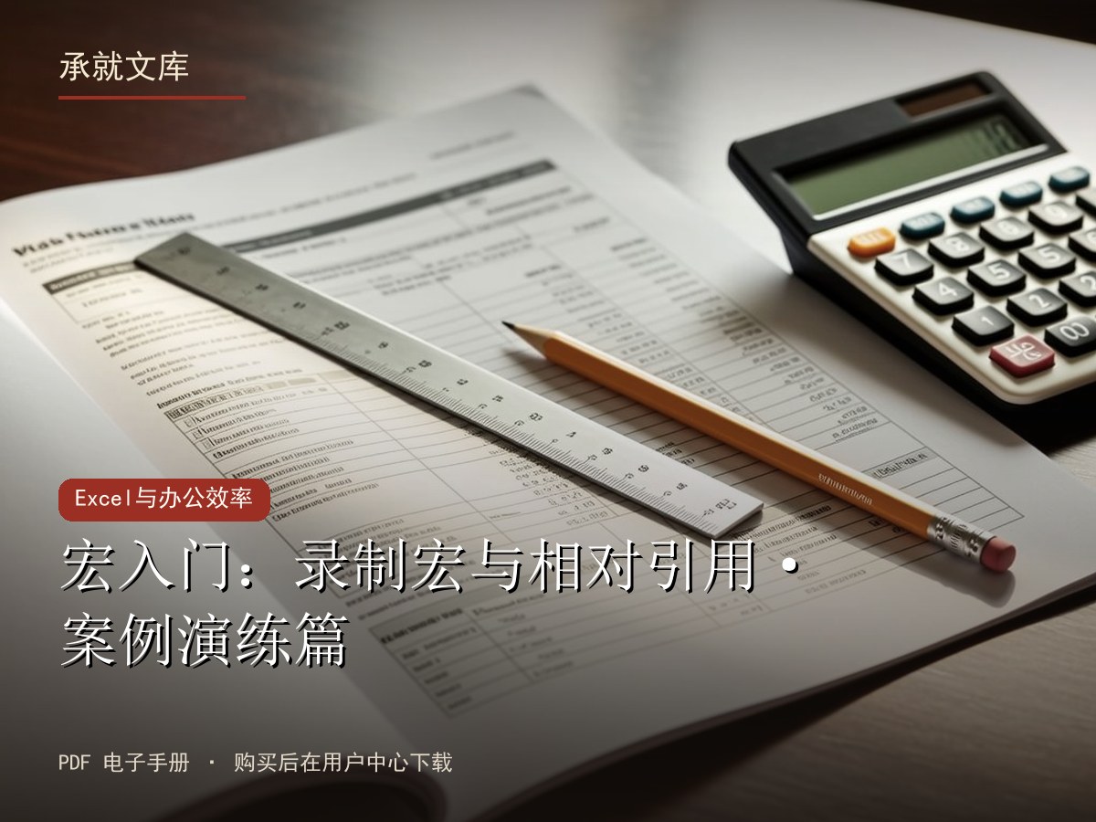 宏入门：录制宏与相对引用·案例演练篇