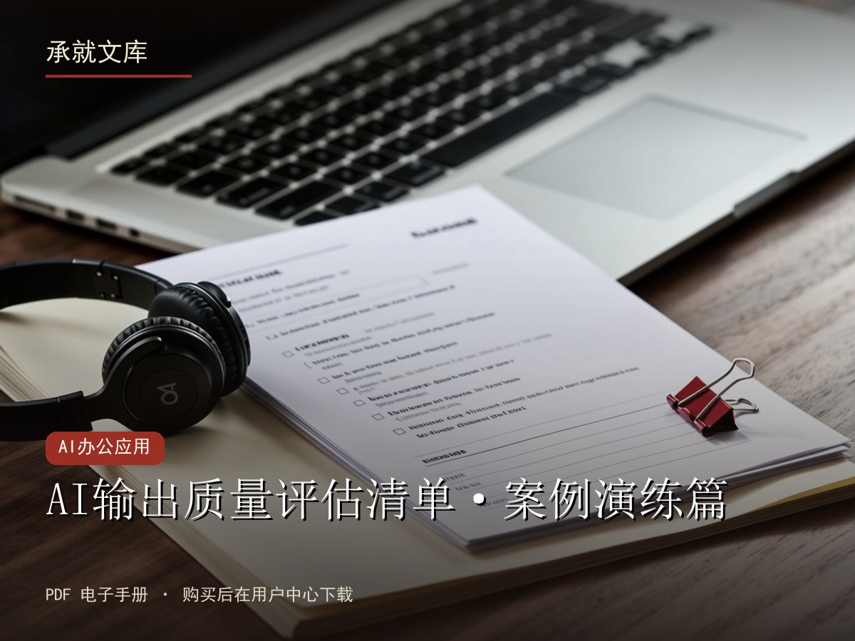 AI输出质量评估清单·案例演练篇