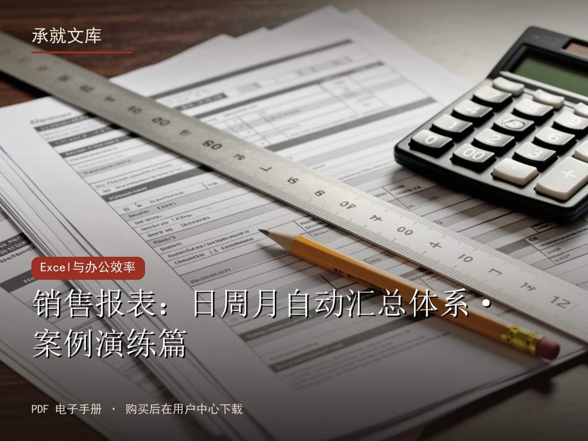 销售报表：日周月自动汇总体系·案例演练篇