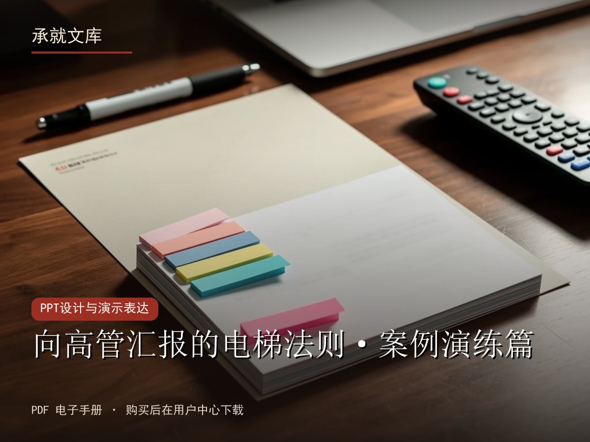 向高管汇报的电梯法则·案例演练篇