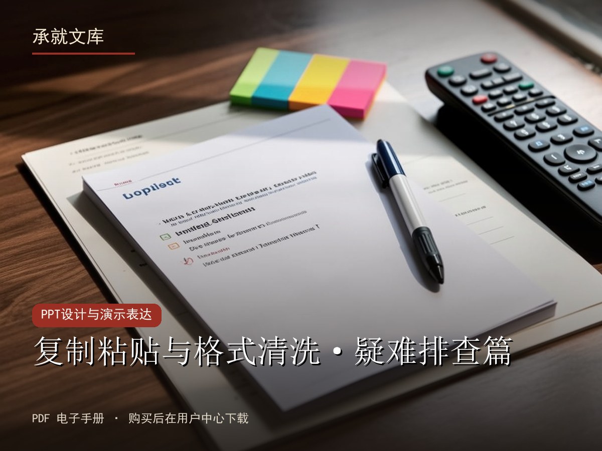 复制粘贴与格式清洗·疑难排查篇