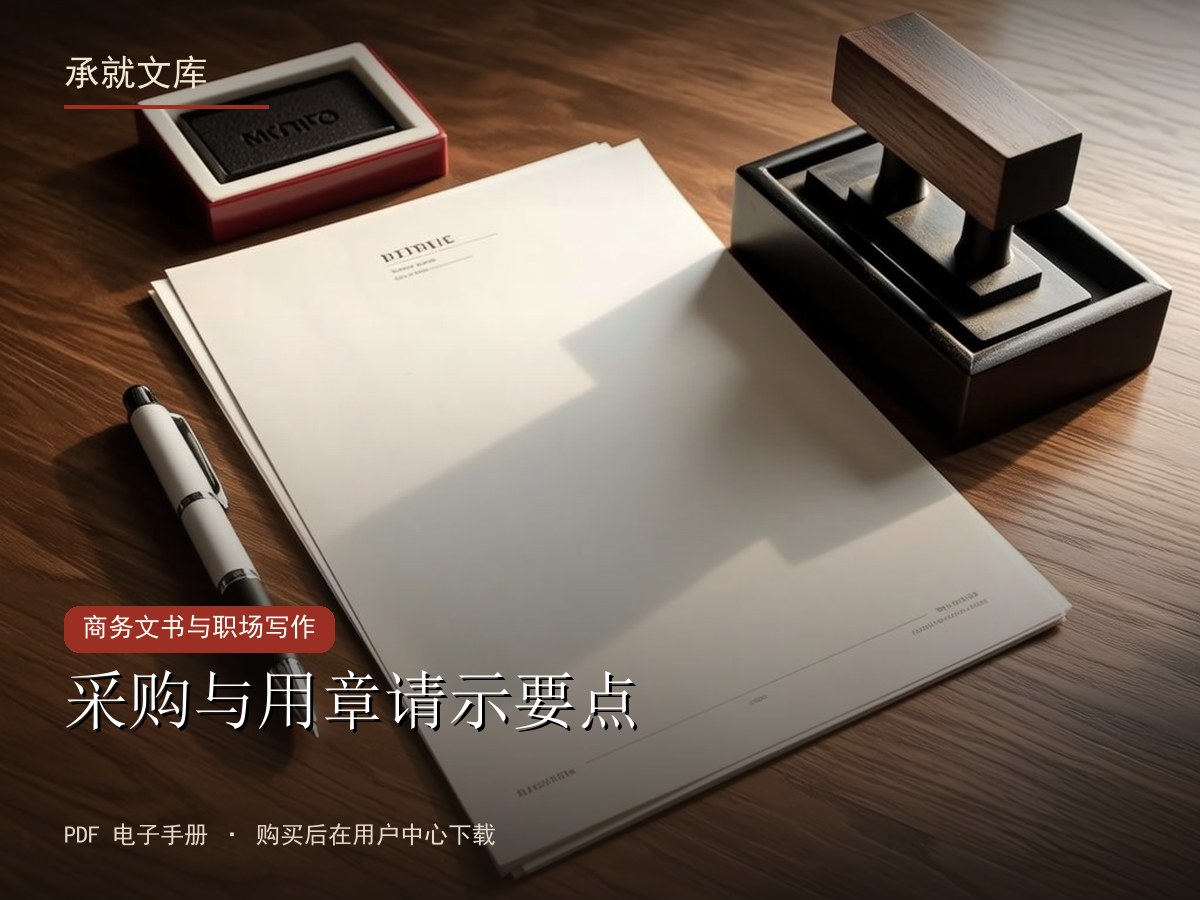采购与用章请示要点
