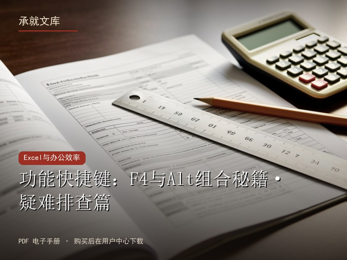 功能快捷键：F4与Alt组合秘籍·疑难排查篇