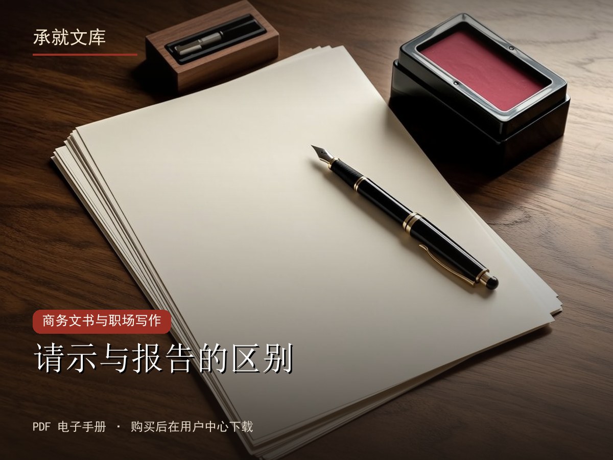 请示与报告的区别