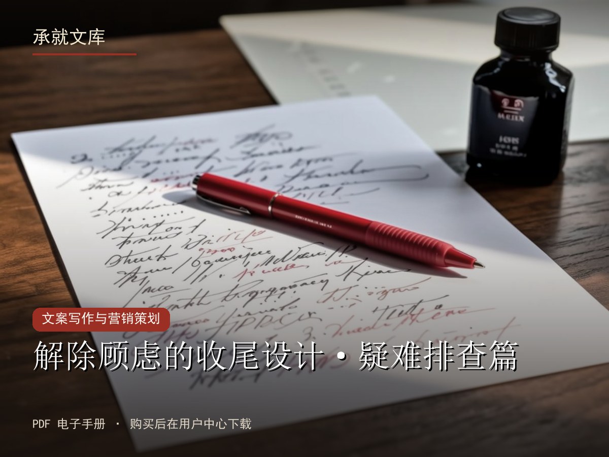 解除顾虑的收尾设计·疑难排查篇