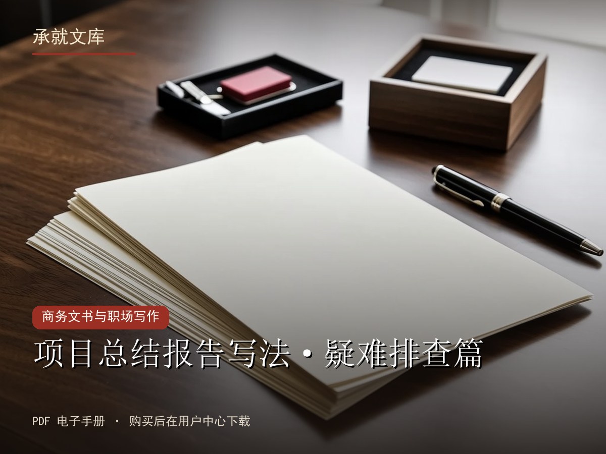 项目总结报告写法·疑难排查篇