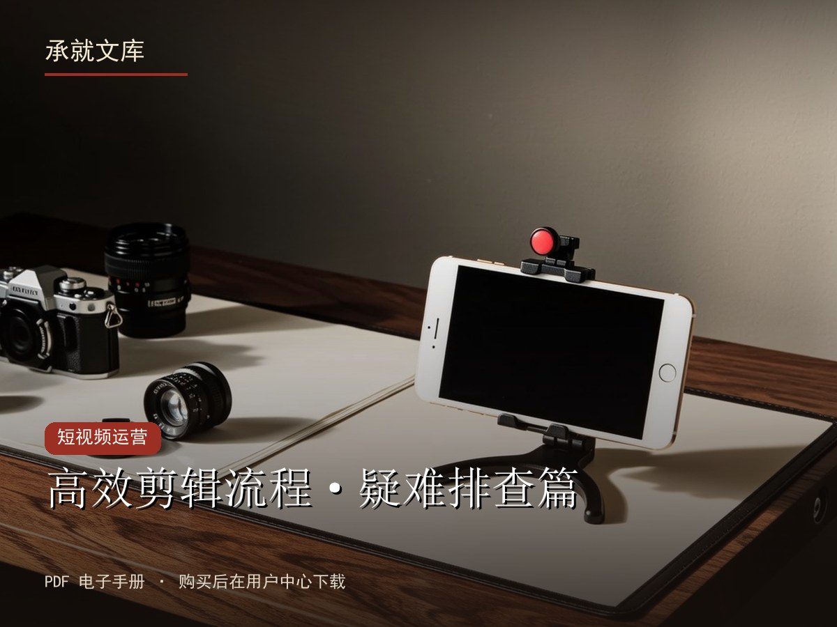 高效剪辑流程·疑难排查篇