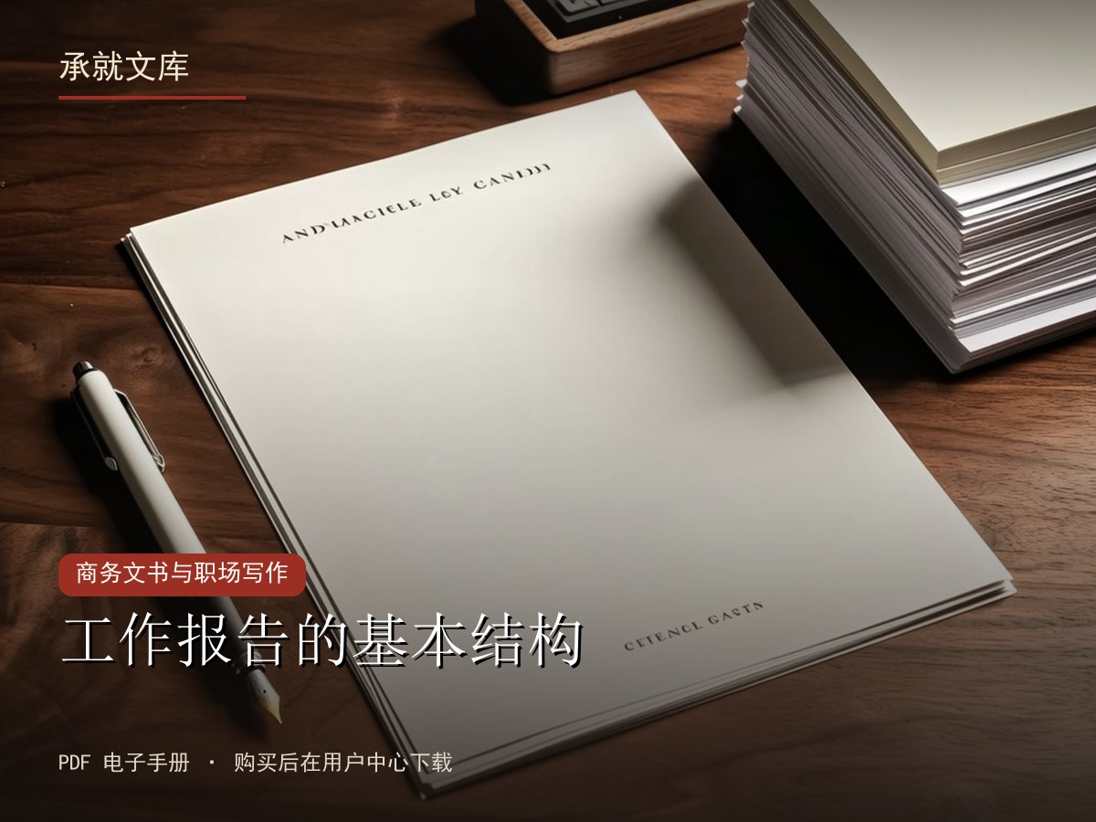 工作报告的基本结构