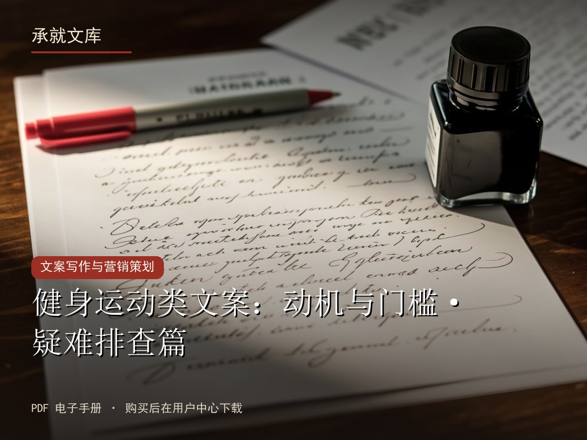 健身运动类文案：动机与门槛·疑难排查篇