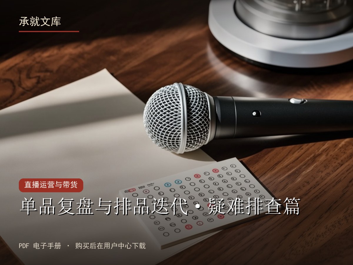 单品复盘与排品迭代·疑难排查篇