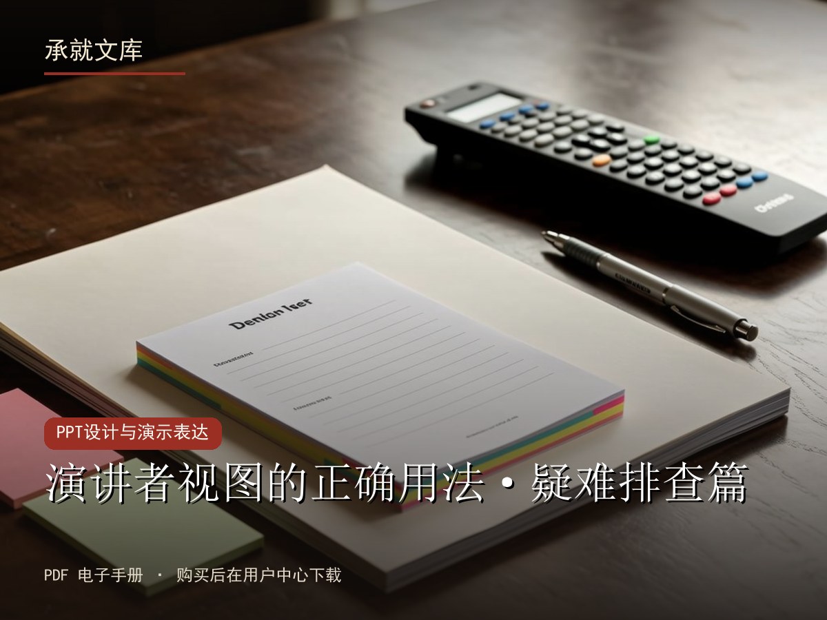 演讲者视图的正确用法·疑难排查篇