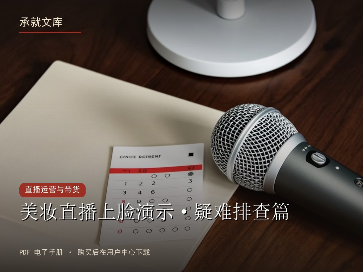 美妆直播上脸演示·疑难排查篇