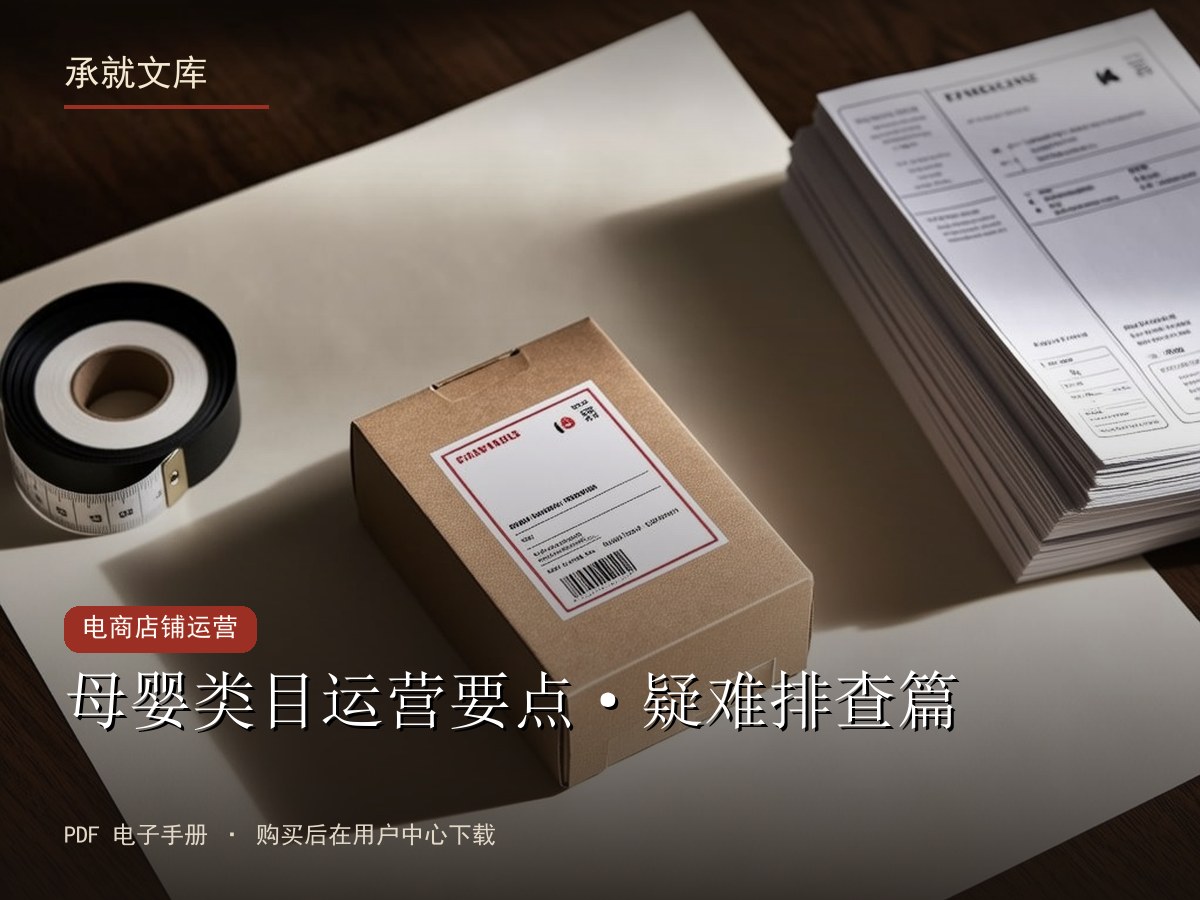 母婴类目运营要点·疑难排查篇