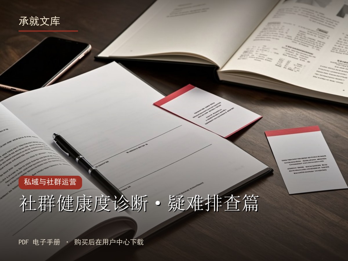 社群健康度诊断·疑难排查篇