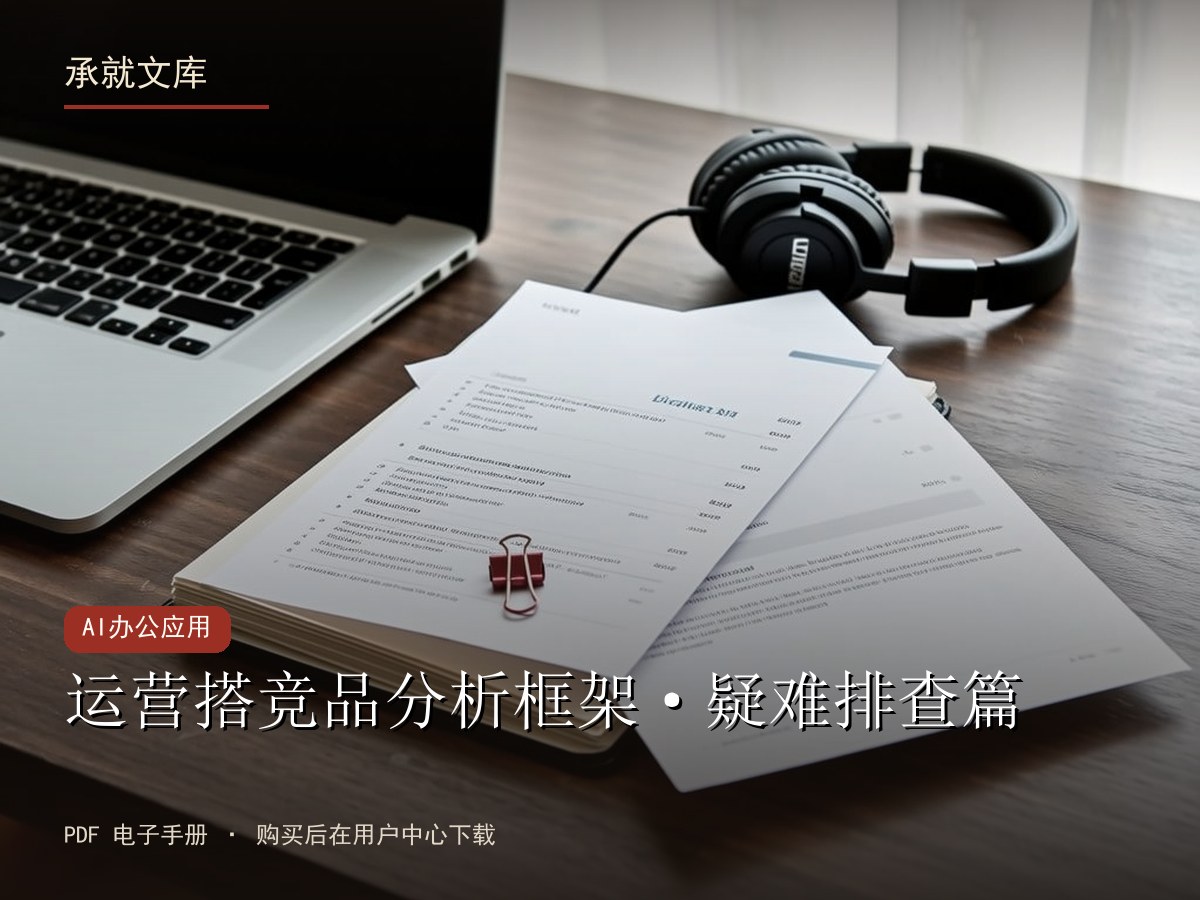 运营搭竞品分析框架·疑难排查篇