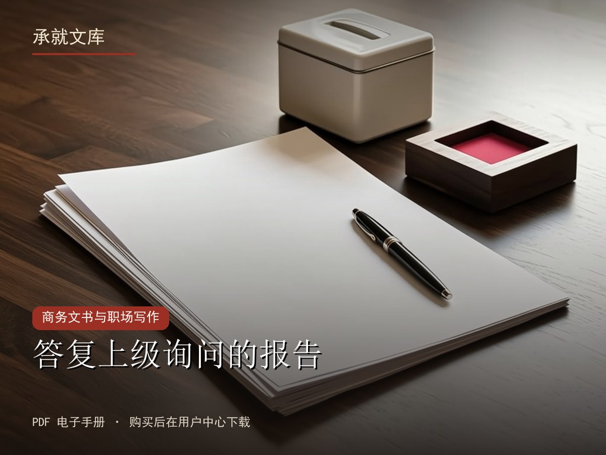 答复上级询问的报告