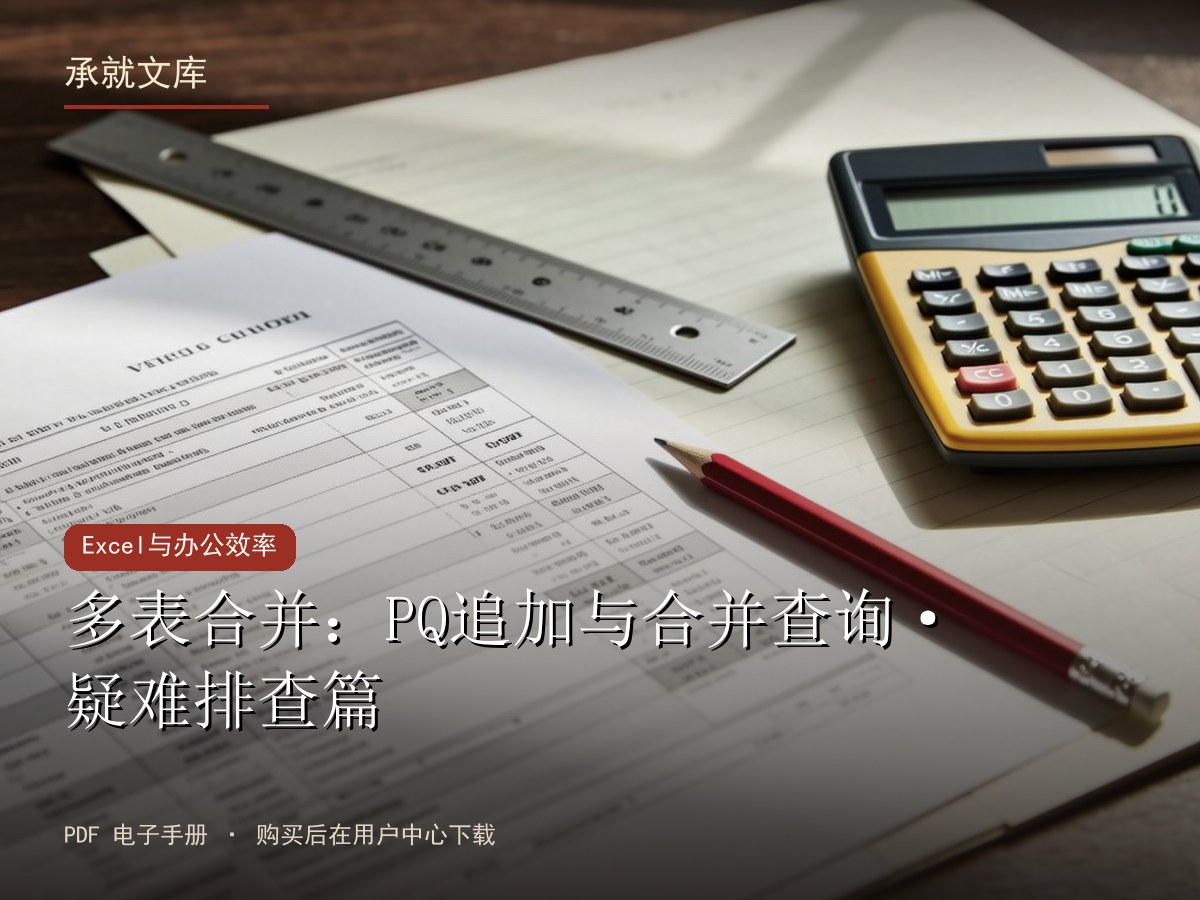 多表合并：PQ追加与合并查询·疑难排查篇