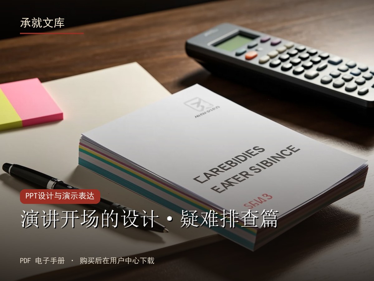 演讲开场的设计·疑难排查篇