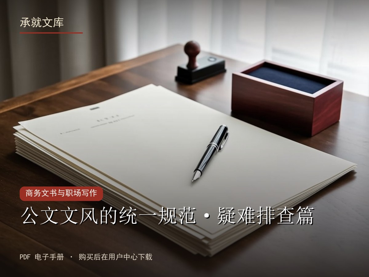 公文文风的统一规范·疑难排查篇