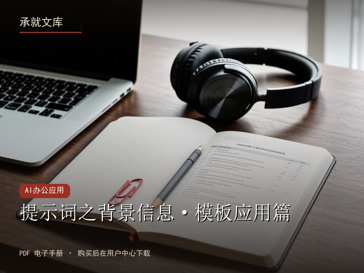 提示词之背景信息·模板应用篇