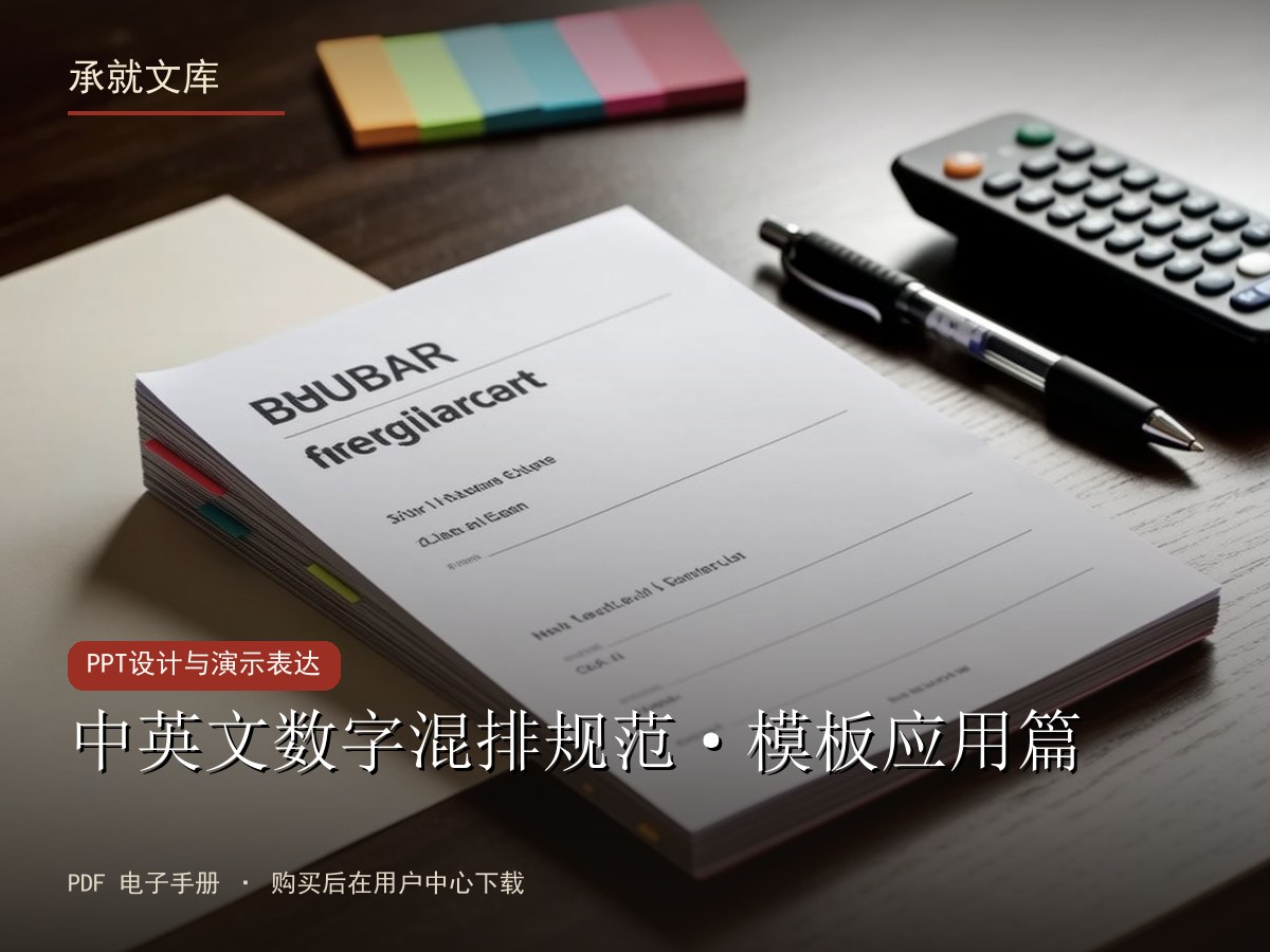 中英文数字混排规范·模板应用篇