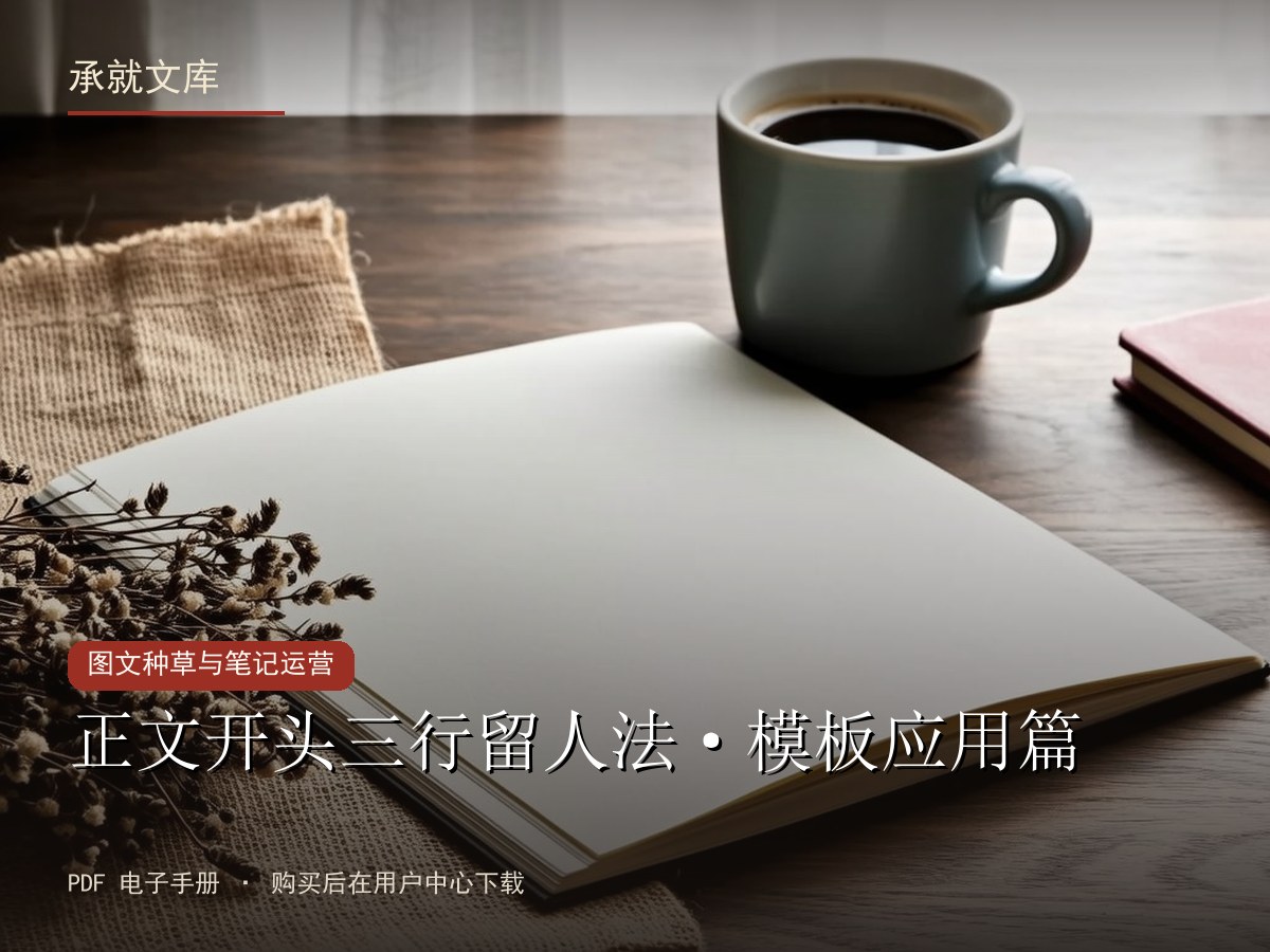 正文开头三行留人法·模板应用篇