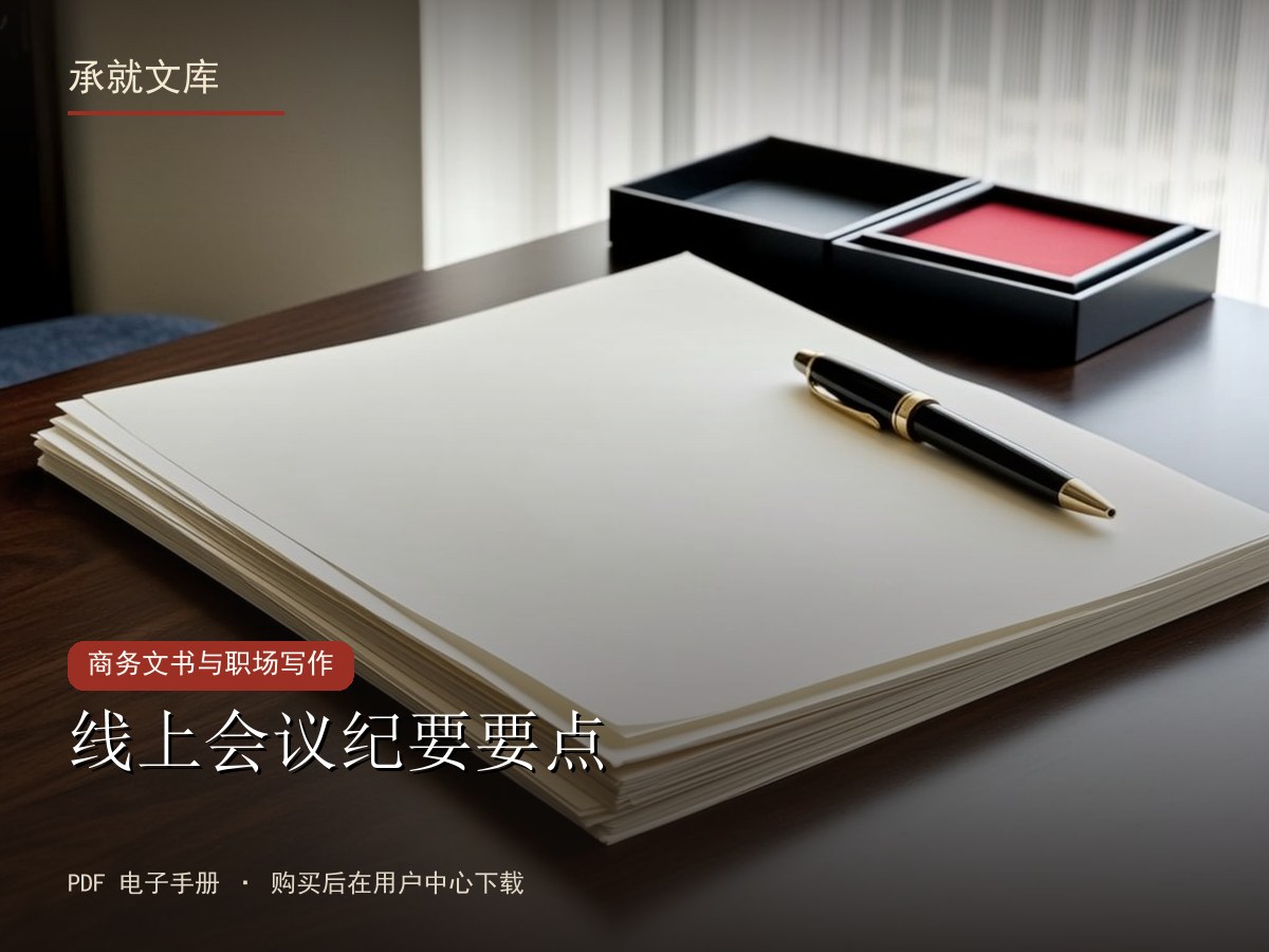 线上会议纪要要点