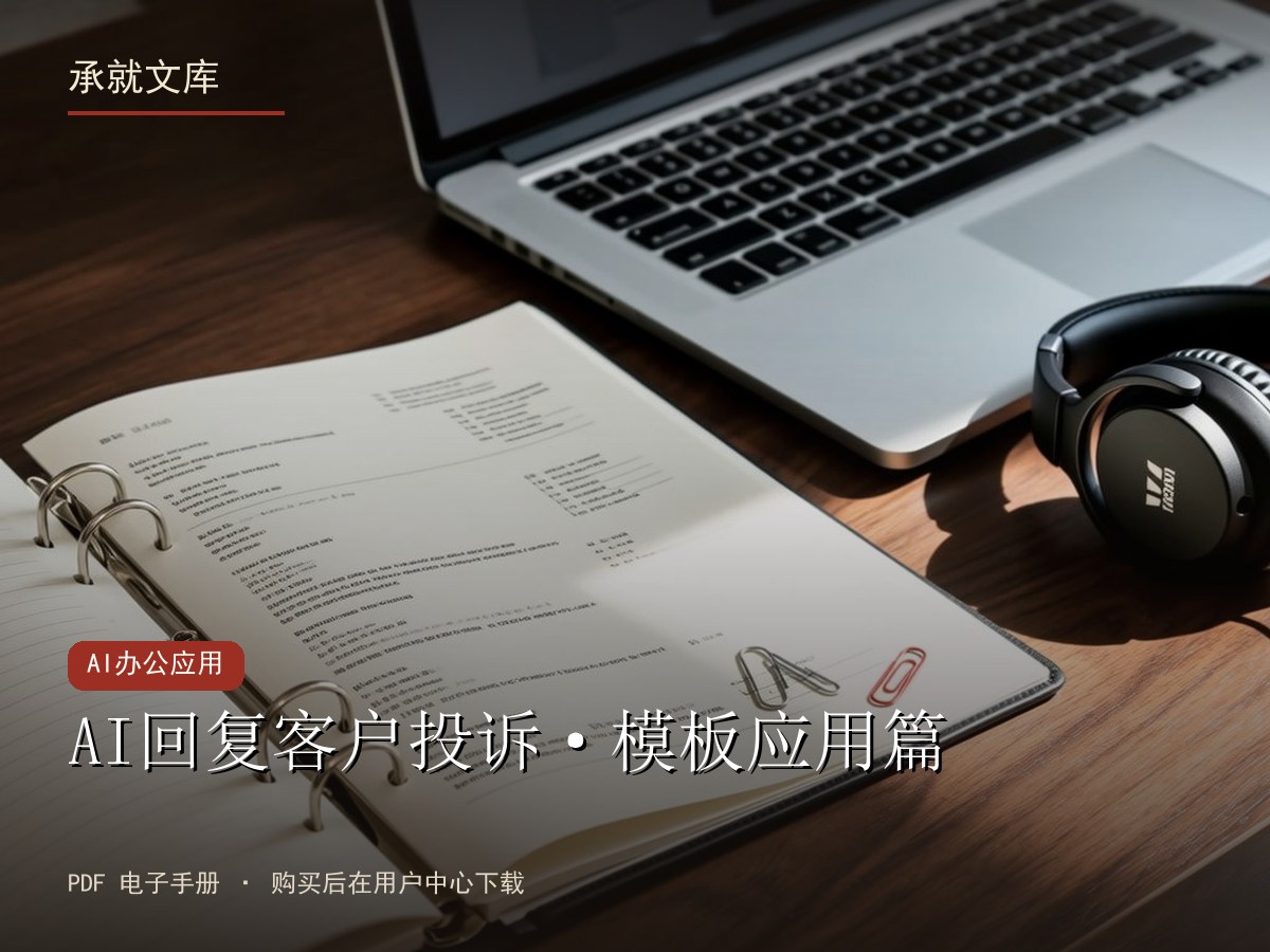 AI回复客户投诉·模板应用篇