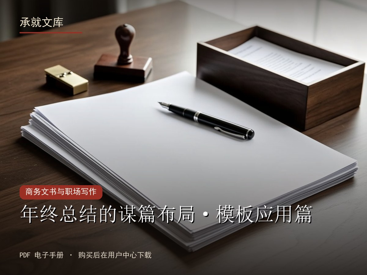 年终总结的谋篇布局·模板应用篇