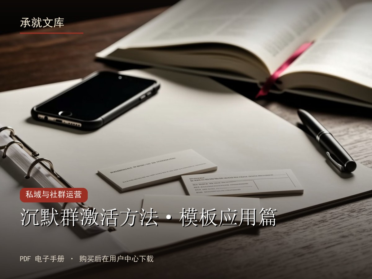 沉默群激活方法·模板应用篇