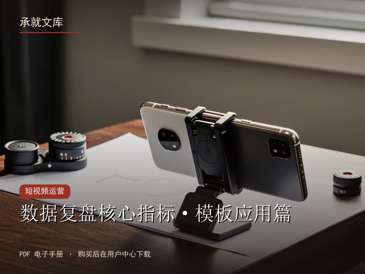 数据复盘核心指标·模板应用篇