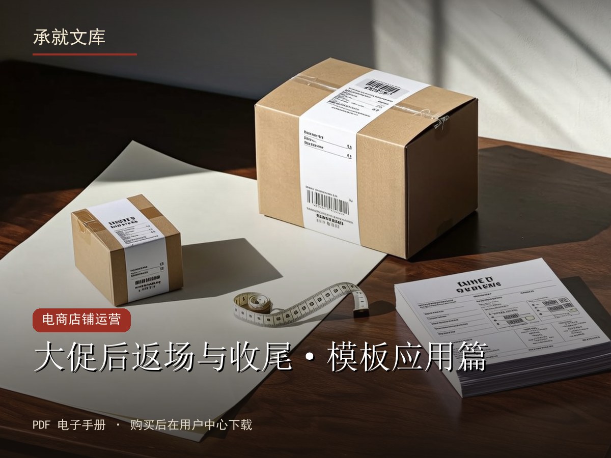 大促后返场与收尾·模板应用篇
