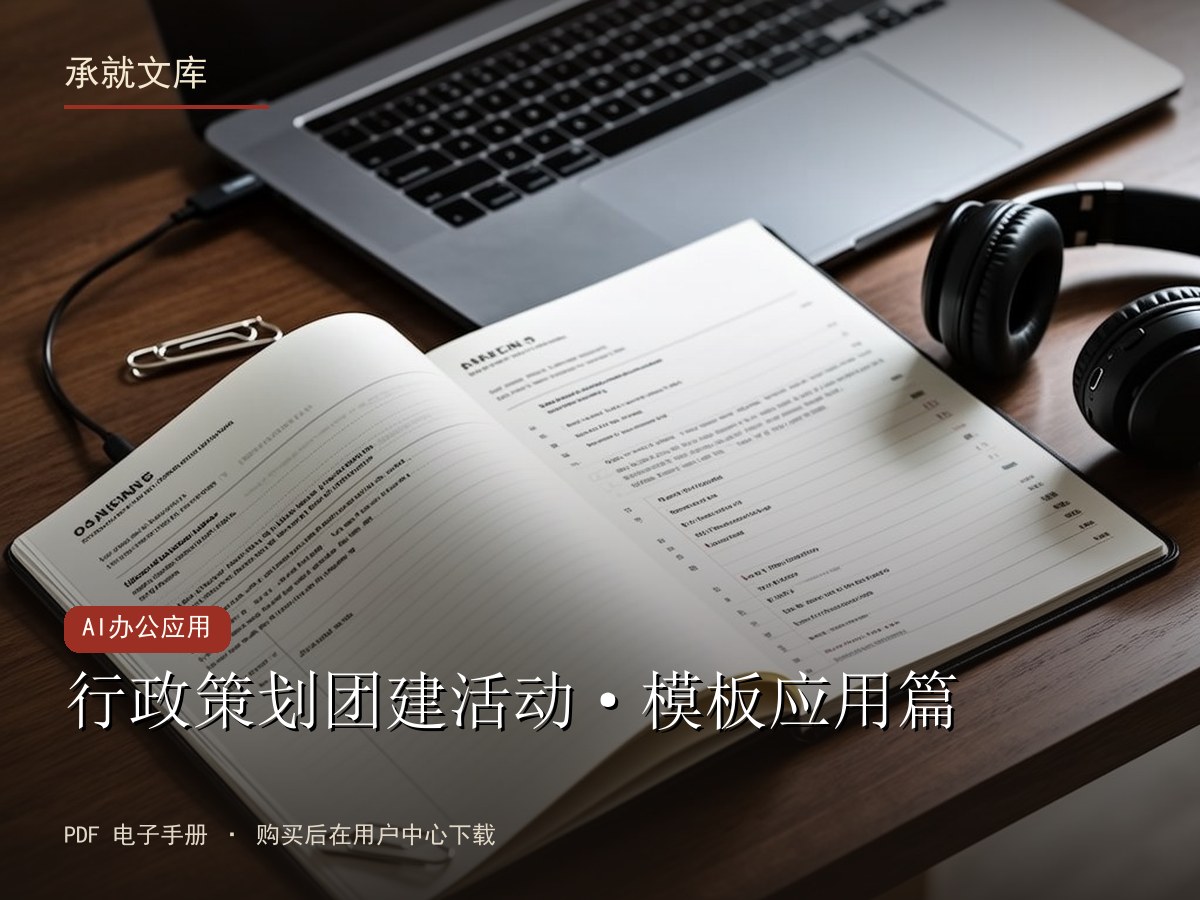行政策划团建活动·模板应用篇