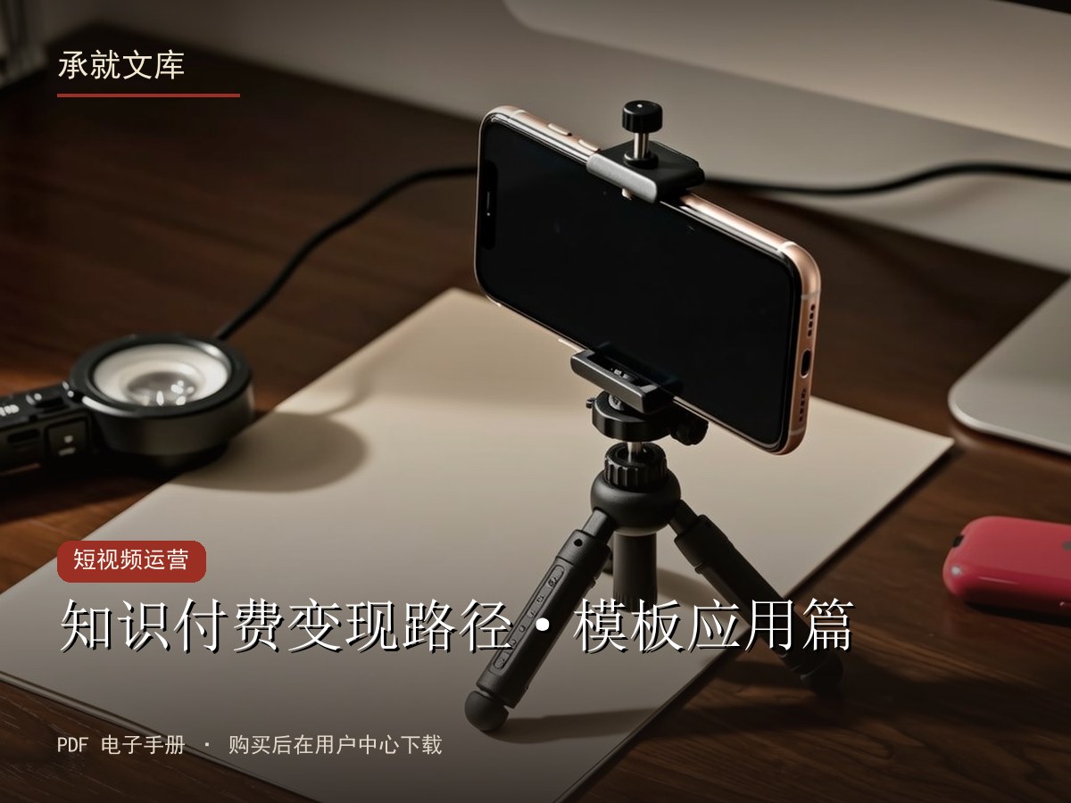 知识付费变现路径·模板应用篇