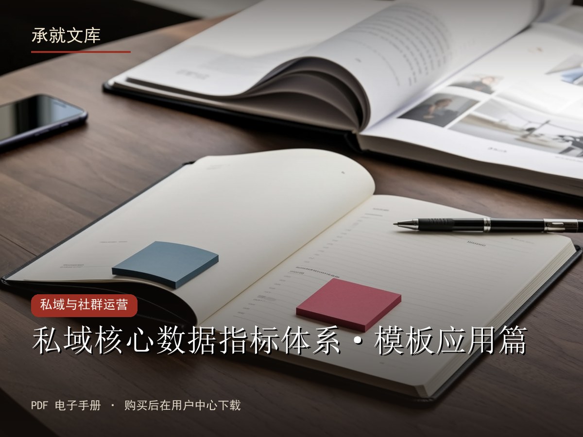私域核心数据指标体系·模板应用篇
