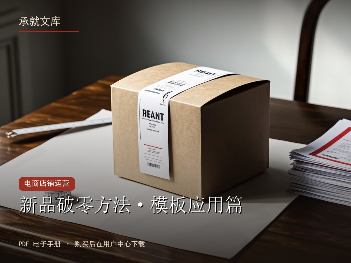 新品破零方法·模板应用篇