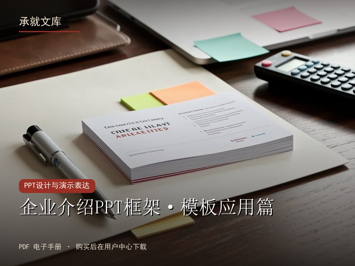 企业介绍PPT框架·模板应用篇