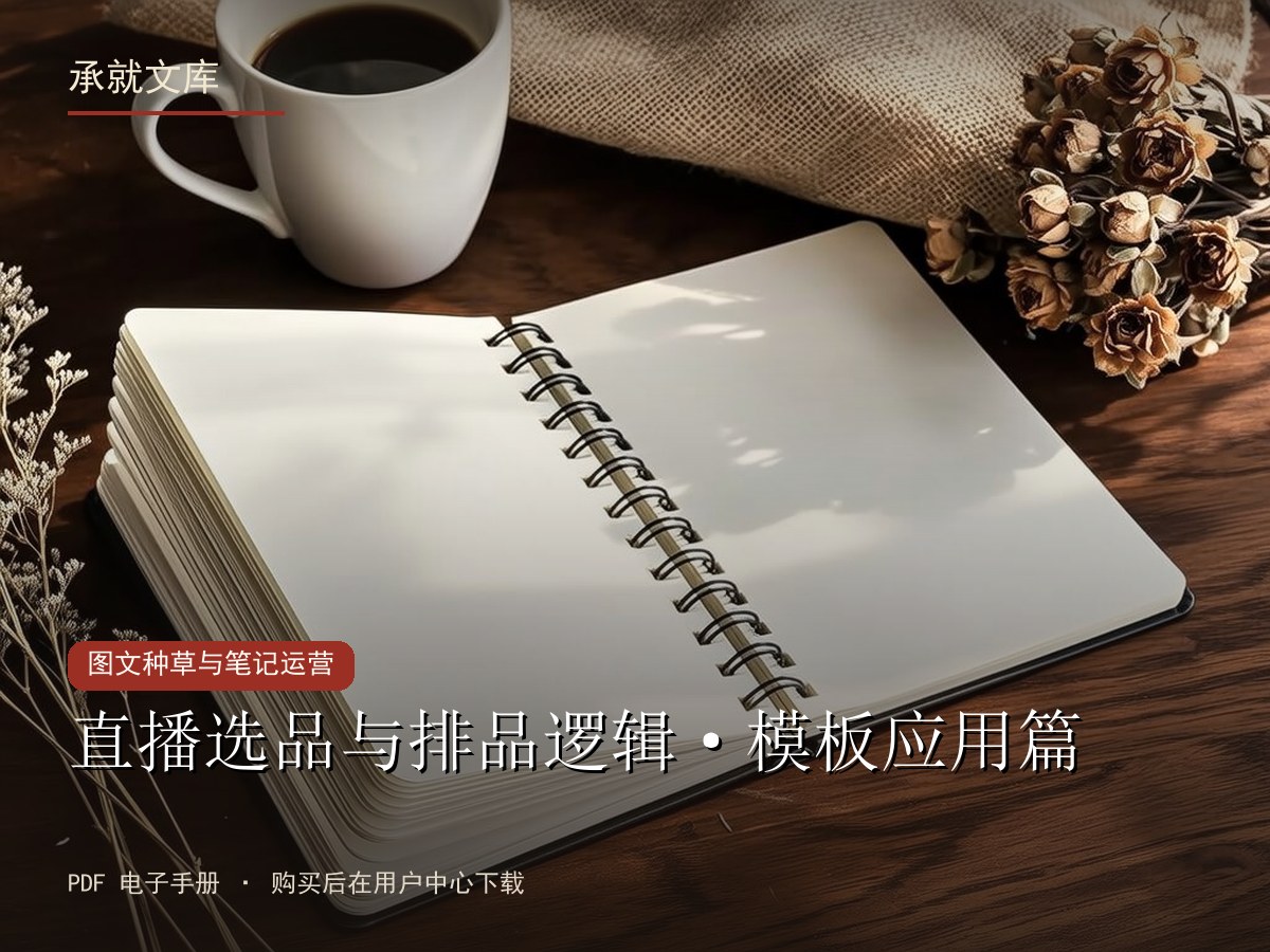 直播选品与排品逻辑·模板应用篇