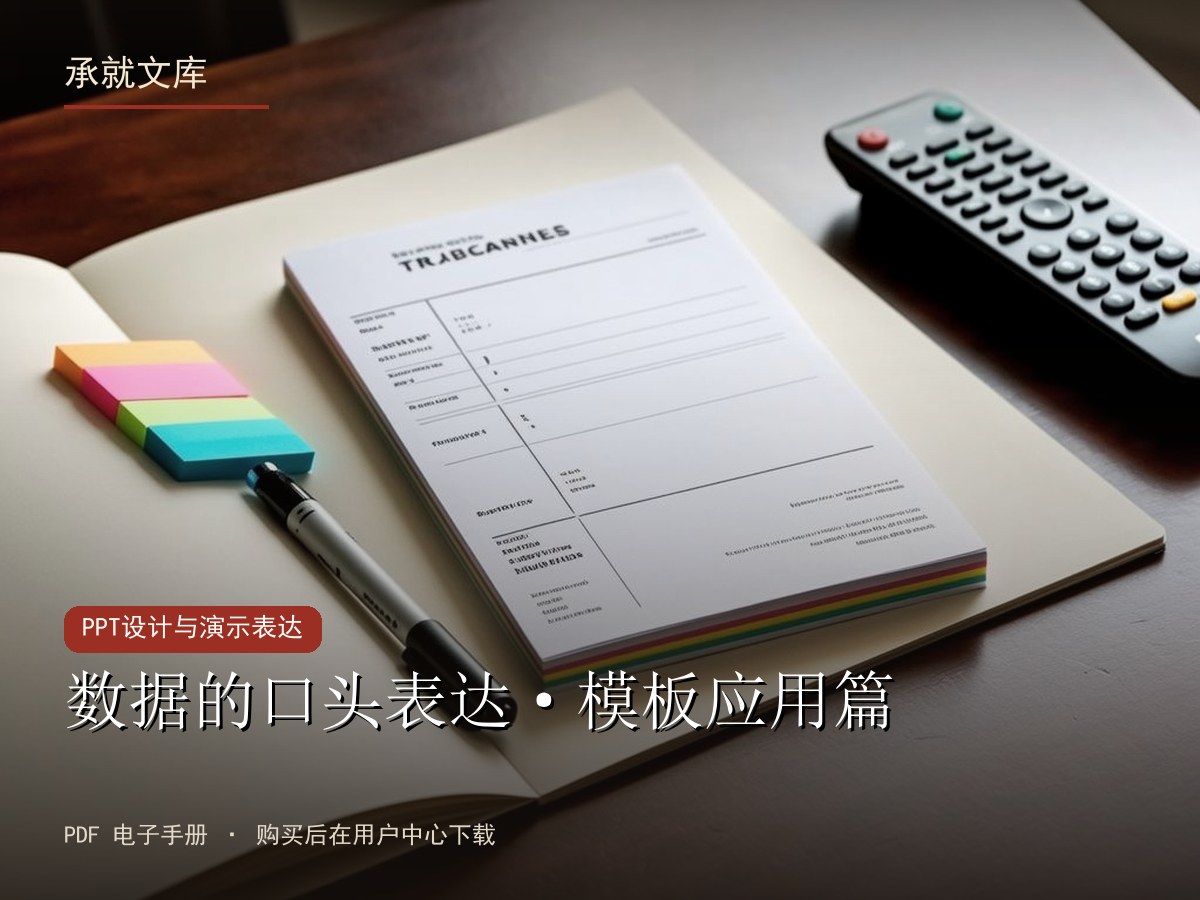 数据的口头表达·模板应用篇