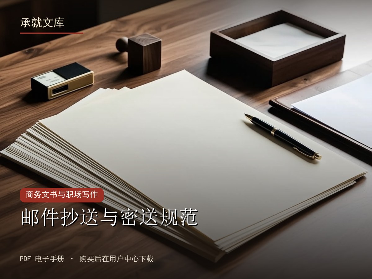 邮件抄送与密送规范