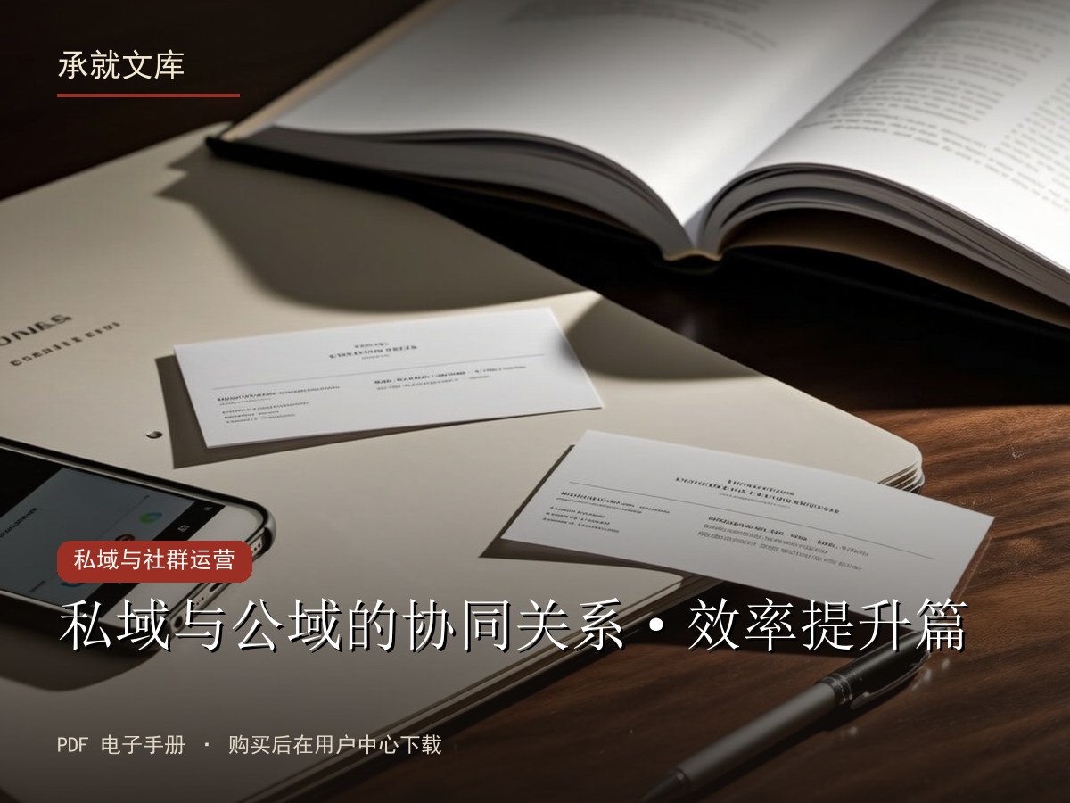 私域与公域的协同关系·效率提升篇