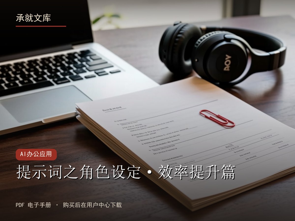 提示词之角色设定·效率提升篇