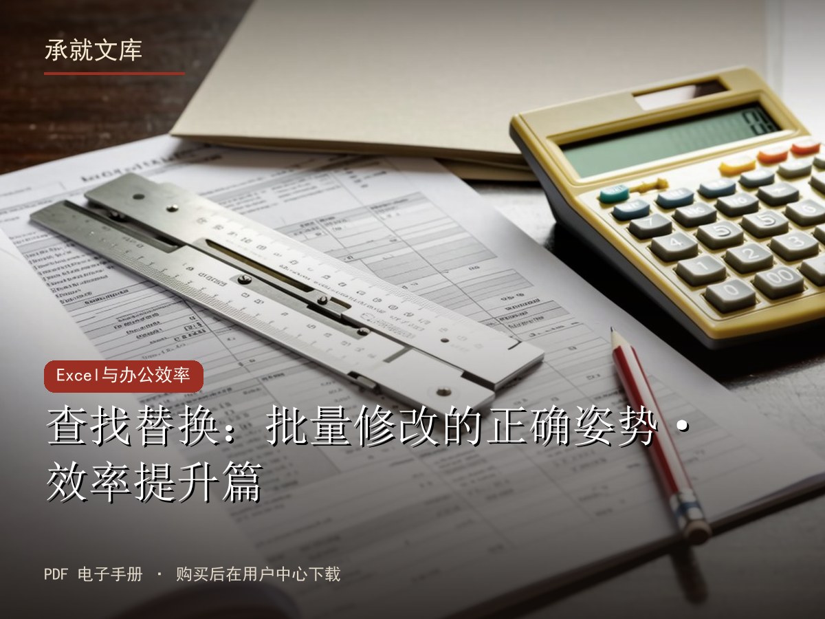 查找替换：批量修改的正确姿势·效率提升篇