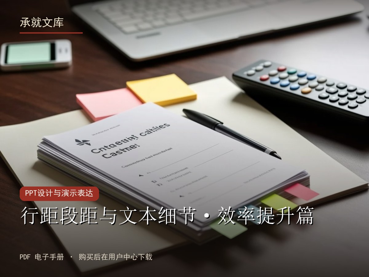行距段距与文本细节·效率提升篇